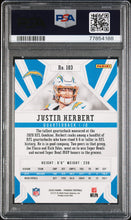 Load image into Gallery viewer, Justin Herbert 2020 Panini Phoenix Fire Burst #103 PSA 10
