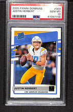 Load image into Gallery viewer, Justin Herbert 2020 Donruss #303 PSA 10
