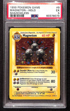 Load image into Gallery viewer, Magneton 1999 Pokemon Game #9 Shadowless Holo PSA 5
