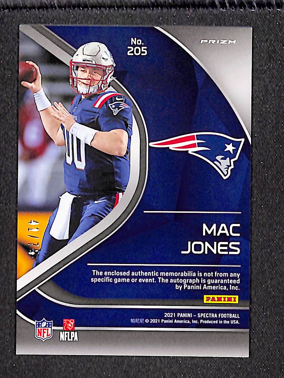 Mac Jones 2021 Panini Spectra Hyper #205 #/75