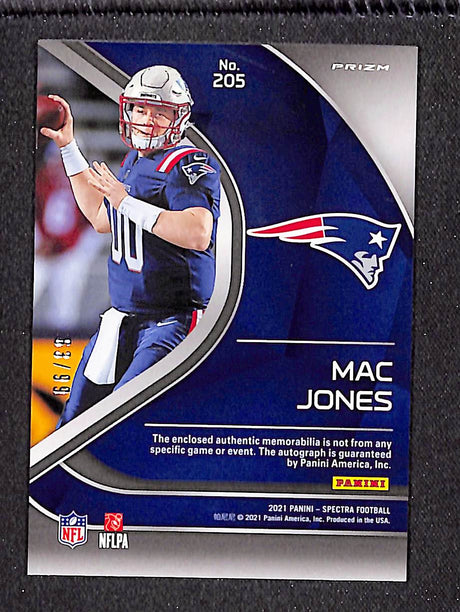 Mac Jones 2021 Panini Spectra #205 #/99
