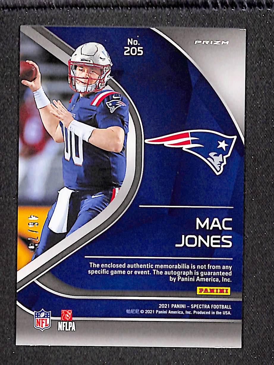 Mac Jones 2021 Panini Spectra Hyper #205 #/75