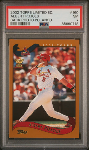 Albert Pujols 2002 Topps Topps Limited #160 PSA 7