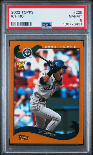 Ichiro 2002 Topps #225 PSA 8