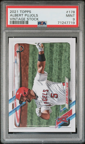 Albert Pujols 2021 Topps Vintage Stock #178 #/99 PSA 9