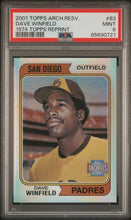 Load image into Gallery viewer, Dave Winfield 2001 Topps Archives Reserve #83 PSA 9
