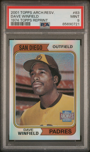 Dave Winfield 2001 Topps Archives Reserve #83 PSA 9