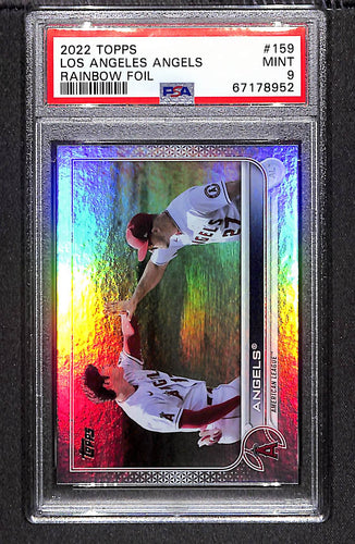 Los Angeles Angels 2022 Topps Rainbow Foil #159 PSA 9