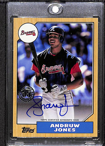 Andruw Jones 2022 Topps 1987 Baseball 35th Anniversary Autographs #87BA-AJO
