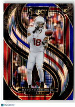 Load image into Gallery viewer, Marvin Harrison Jr. 2024 Panini Select Red &amp; Blue Prizm Shock #115
