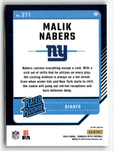 Load image into Gallery viewer, Malik Nabers 2024 Donruss Optic Purple Shock #271
