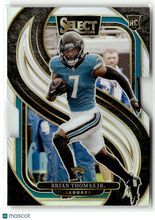 Load image into Gallery viewer, Brian Thomas Jr. 2024 Panini Select Silver Prizm Die Cut #143
