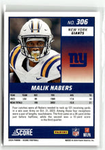 Load image into Gallery viewer, Malik Nabers 2024 Score #306
