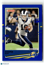Load image into Gallery viewer, Cooper Kupp 2020 Donruss Press Proof Blue White jersey #145b
