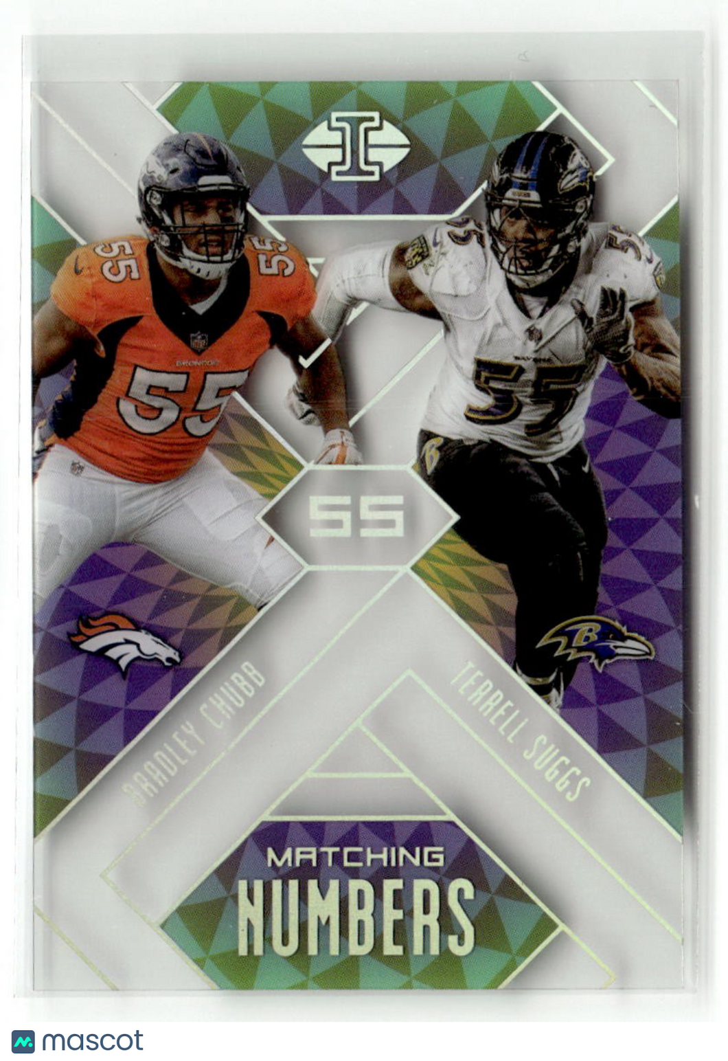 Bradley Chubb / Terrell Suggs 2018 Panini Illusions Matching Numbers #17