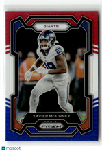 Load image into Gallery viewer, Xavier McKinney 2023 Panini Prizm Red White and Blue #226
