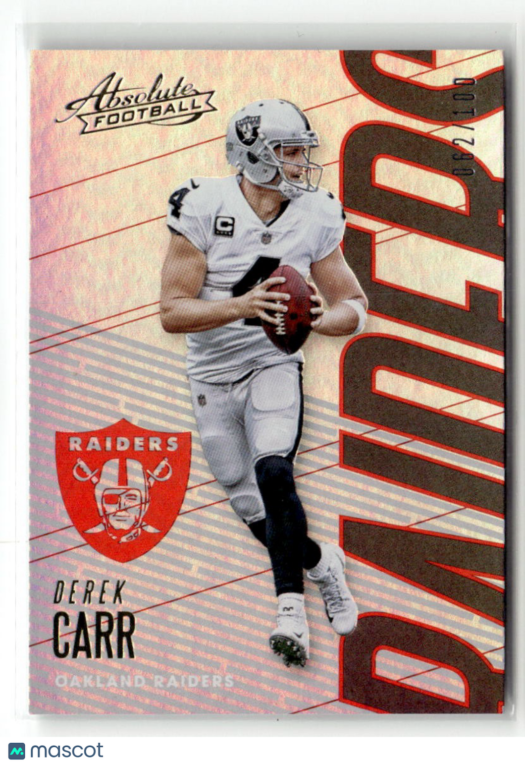 Derek Carr 2018 Panini Absolute Spectrum Red #77 #/100