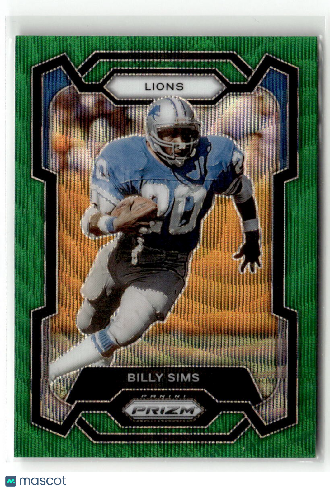 Billy Sims 2023 Panini Prizm Green Wave #95