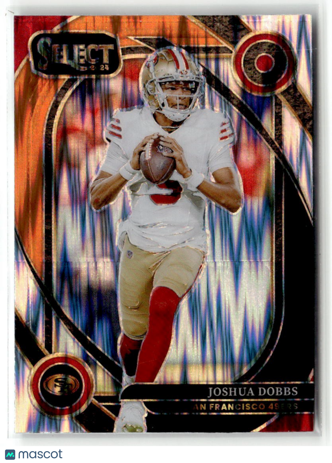 Joshua Dobbs 2024 Panini Select Black & Orange Prizm Shock #273