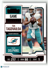 Load image into Gallery viewer, Tua Tagovailoa 2023 Panini Contenders Game Ticket Red #64
