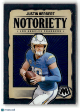 Load image into Gallery viewer, Justin Herbert 2024 Panini Mosaic Notoriety #14
