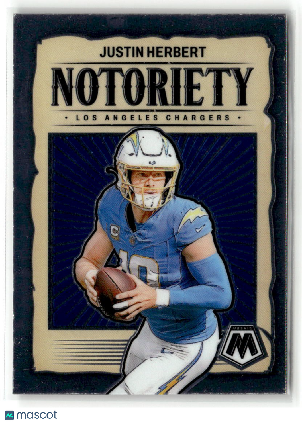 Justin Herbert 2024 Panini Mosaic Notoriety #14