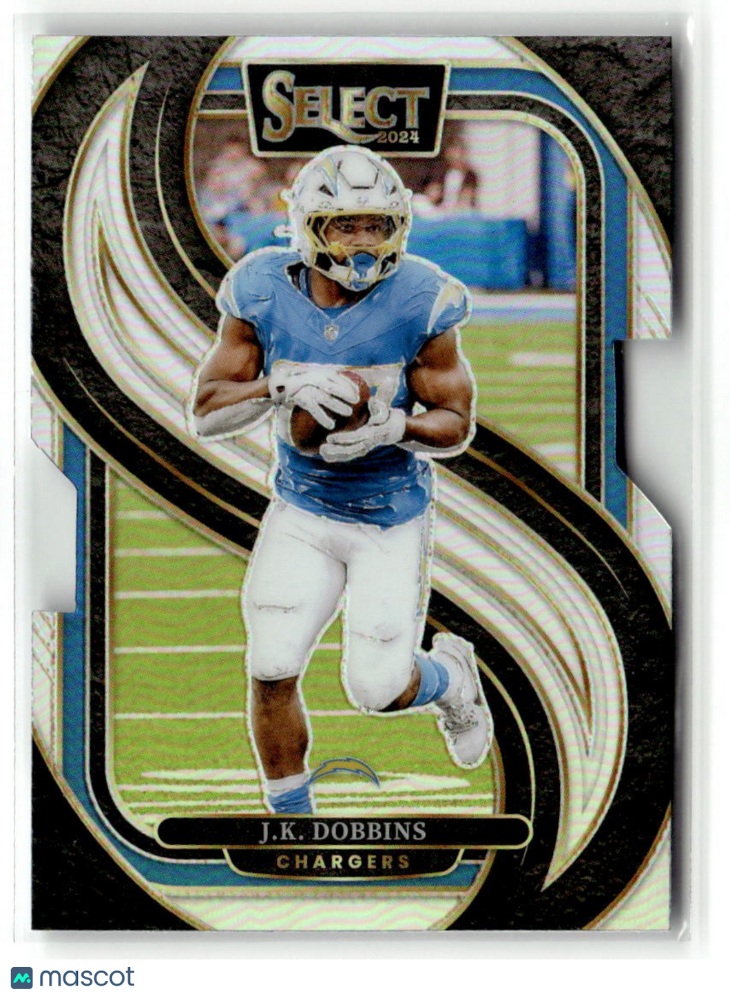J.K. Dobbins 2024 Panini Select Silver Prizm Die Cut #162