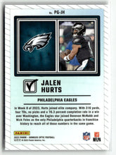 Load image into Gallery viewer, Jalen Hurts 2023 Donruss Optic Passing Grade #PG-JH
