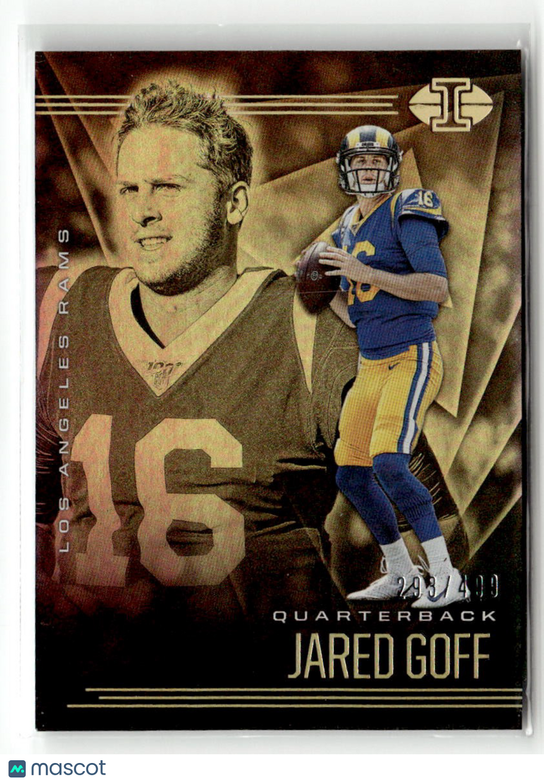 Jared Goff 2020 Panini Illusions Trophy Collection Bronze #71 #/499