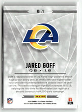 Load image into Gallery viewer, Jared Goff 2020 Panini Illusions Trophy Collection Bronze #71 #/499
