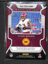 Load image into Gallery viewer, Dyami Brown 2021 Panini Playbook Gridiron Gear #GG-DBR

