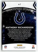Load image into Gallery viewer, Anthony Richardson 2024 Panini Certified Certified Stars #2
