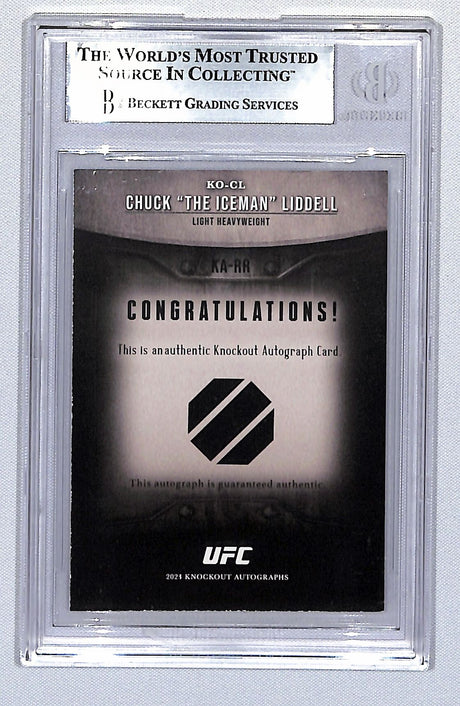 Chuck Liddell 2023 Knockout Auto #KO-CL 75/99