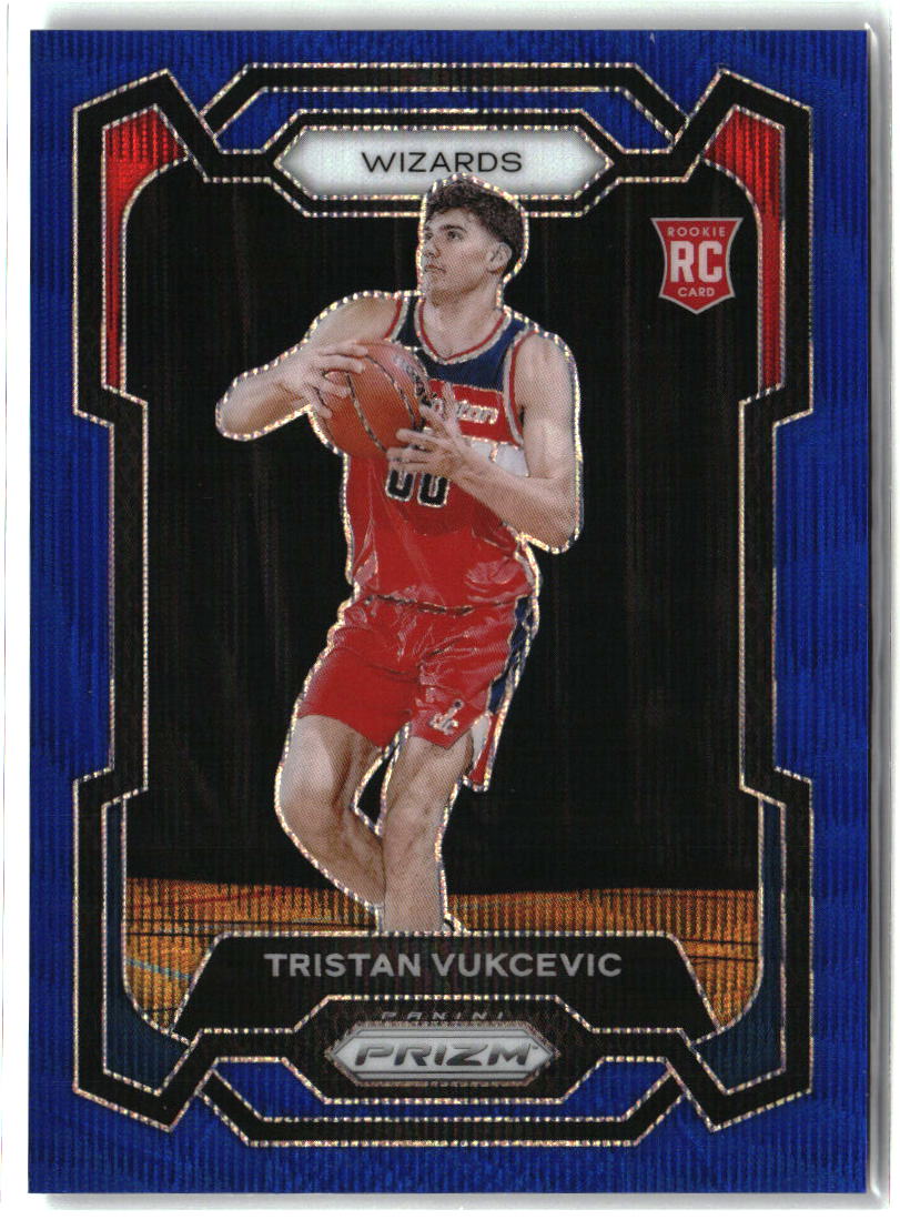 Tristan Vukcevic 2023-24 Panini Prizm Prizms Blue Wave #126