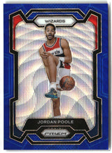 Jordan Poole 2023-24 Panini Prizm Prizms Blue Wave #51