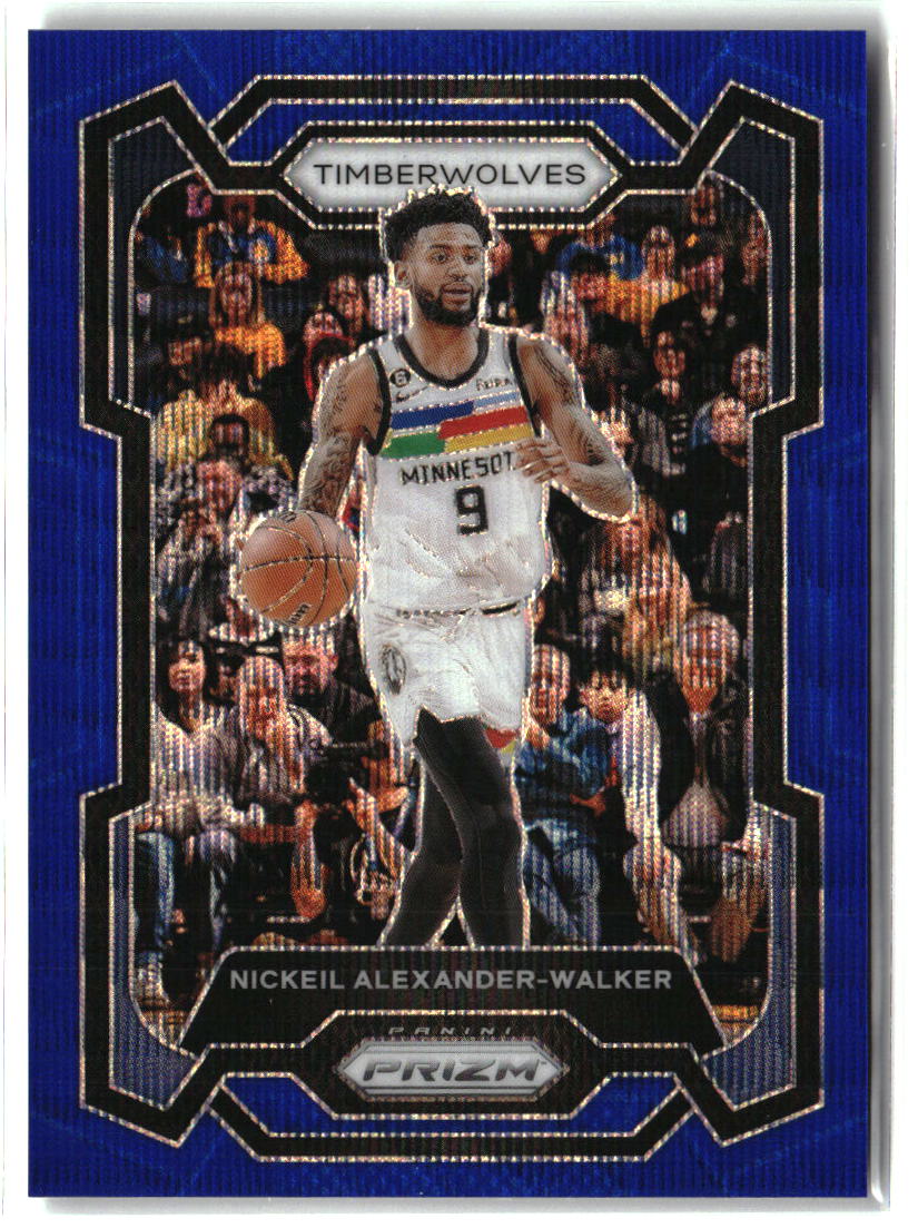 Nickeil Alexander-Walker 2023-24 Panini Prizm Prizms Blue Wave #218