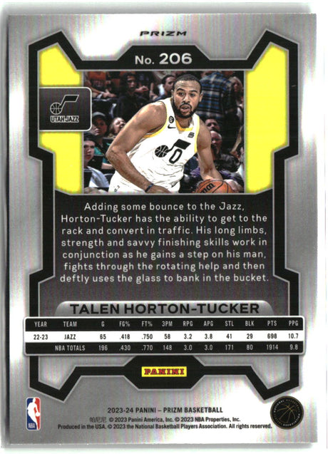 Talen Horton-Tucker 2023-24 Panini Prizm Prizms Silver #206