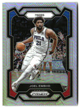 Joel Embiid 2023-24 Panini Prizm Prizms Silver #73
