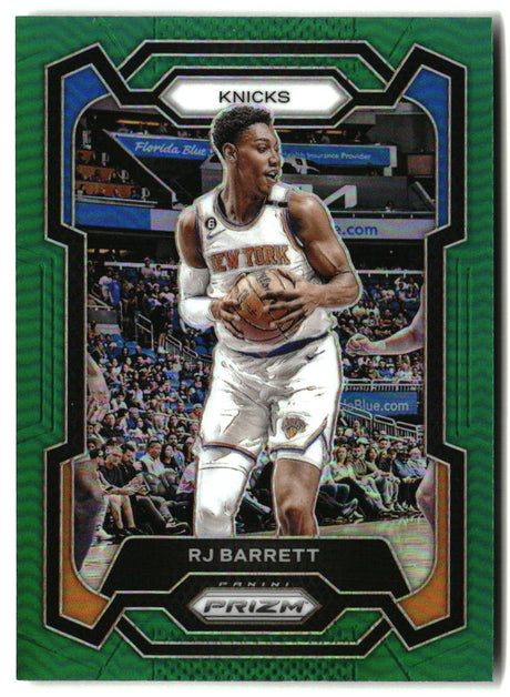 RJ Barrett 2023-24 Panini Prizm Prizms Green #263
