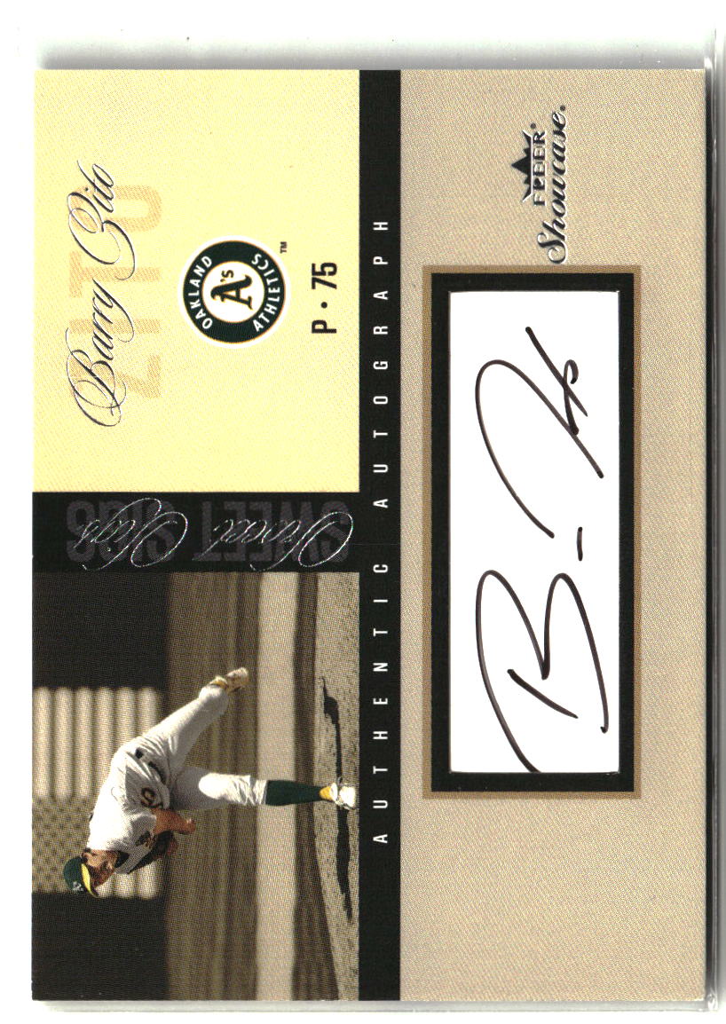 Barry Zito 2004 Fleer Showcase Sweet Sigs #SSA-BZ #/248