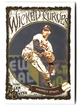 Warren Spahn 2025 Topps Allen & Ginter Wicked Curves #WC-22