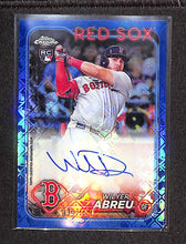 Load image into Gallery viewer, Wilyer Abreu 2024 Topps Chrome Logofractor Autographs Blue #RCA-WA 43/150
