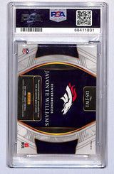 Javonte Williams 2021 Select Draft Selections Memorabilia Red Prizm #DSJWI PSA 8