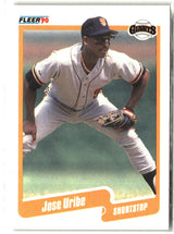Jose Uribe 1990 Fleer #74