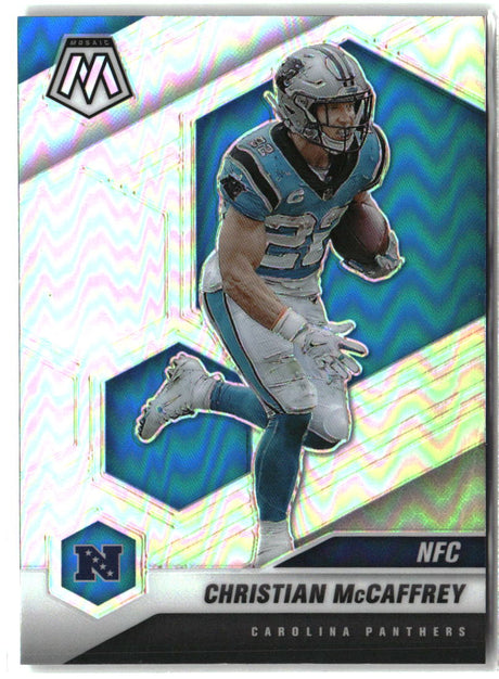 Christian McCaffrey 2021 Panini Mosaic Prizm Silver #210