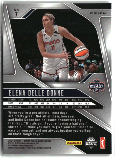 Elena Delle Donne 2024 Panini Prizm WNBA Silver Prizms #7