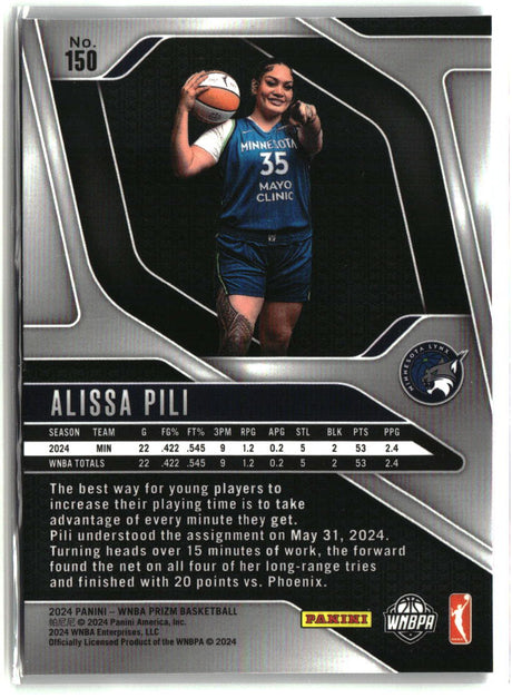 Alissa Pili 2024 Panini Prizm WNBA #150