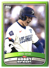 Load image into Gallery viewer, Shohei Ohtani 2025 Topps Hobby Rip Night Green #1

