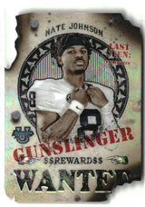 Nate Johnson 2024 Bowman University Best Gunslingers and Bandits Die Cut #GB-20