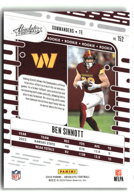 Ben Sinnott 2024 Panini Absolute Retail #152